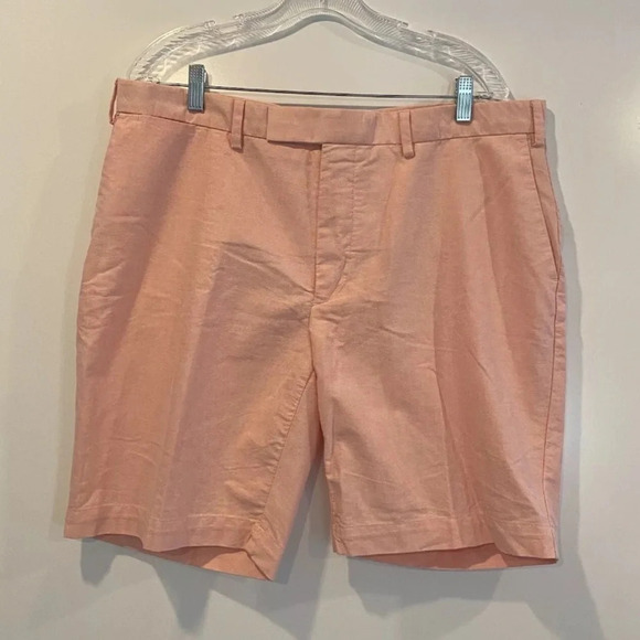 Polo Ralph Lauren Salmon Pink Cotton‎ 9.5” Shorts Men’s Size 38 (1118) - Picture 1 of 6